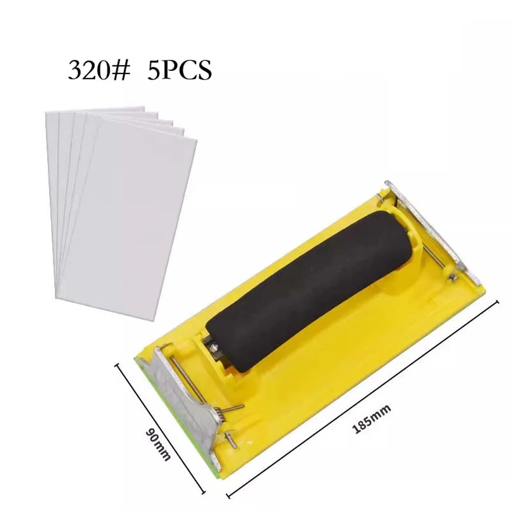 1 قطعة حامل الصنفرة 5 قطعة الرملي ورقة النجارة جلخ جدار الرمل المجلس لتلميع طحن قطع غيار أدوات
