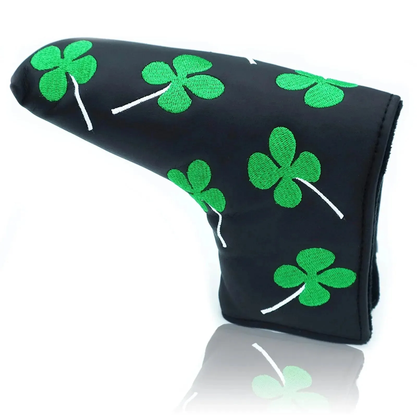 

Golf Putter Head Cover, Blade Club PU Leather Protector, Universal Fit for All Putters and Golfers,Available in Black and White
