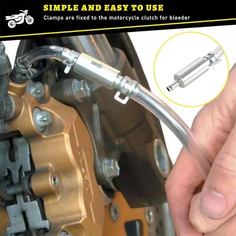 

Car Clutch Brake Bleeder Hose Hydraulic Clutch One Way Valve Tube Bleeding Tool Replacement Adapter Kit Auto Accessories