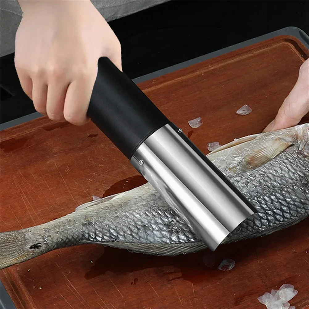 Electric Fish Scaler Brush Fish Skin Scrape Fish Scale Remover USB Rechargeable Electric Fish Scaler Brush