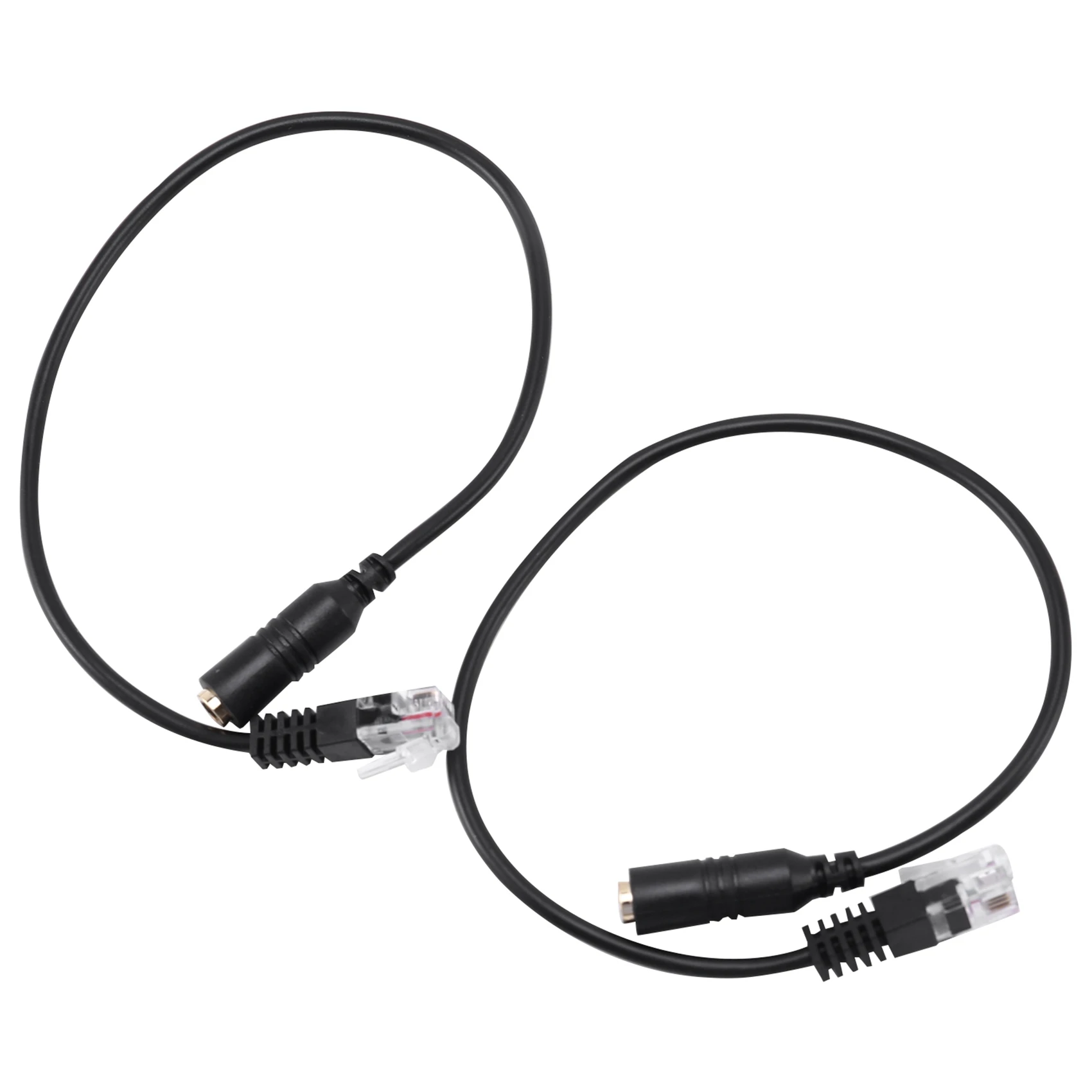 ABGN 20Pc 3.5Mm Stereo Audio Headset To Jack Female To Male RJ9 Plug Adapter Converter Cable Cord