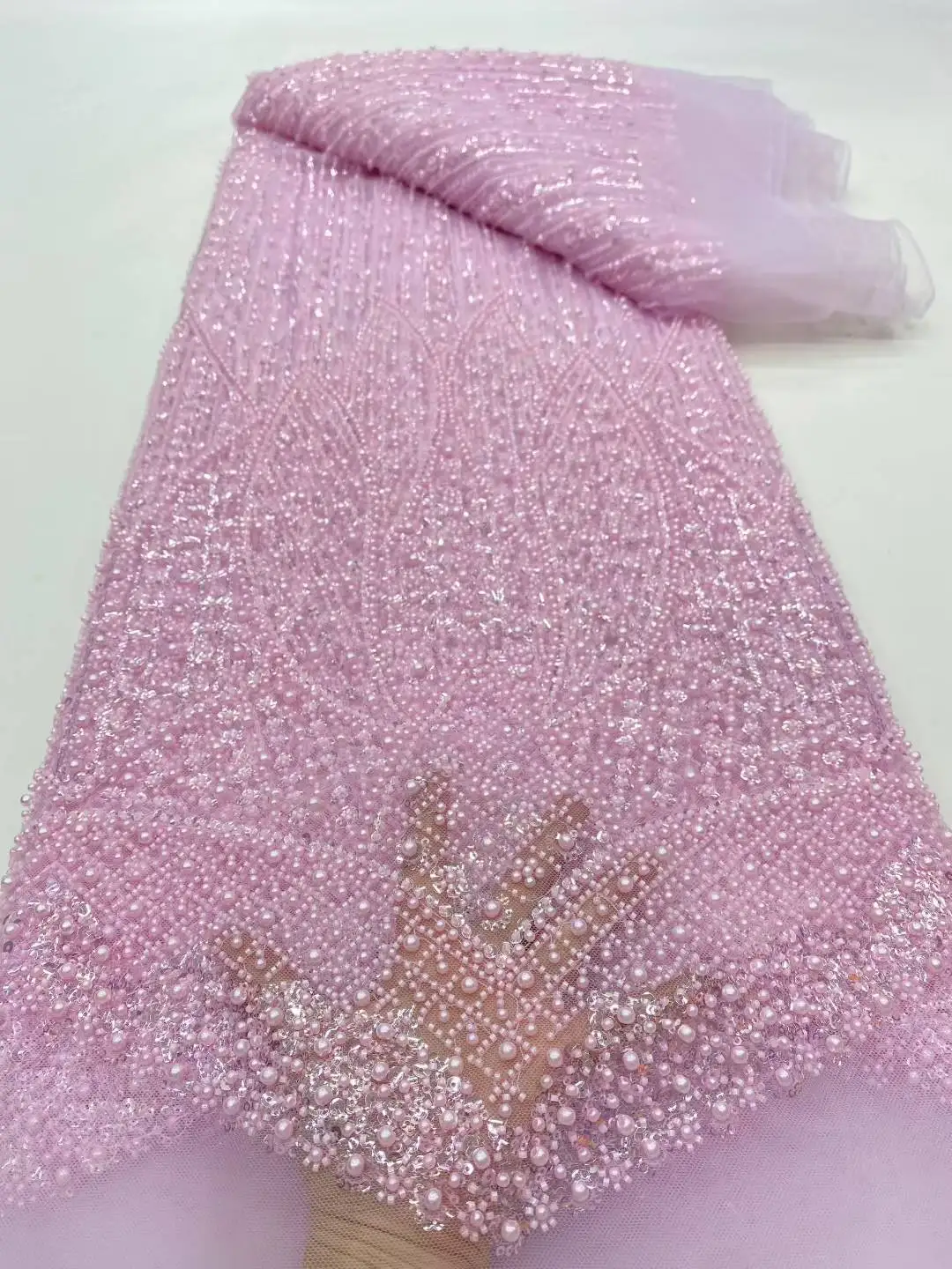 Африканская кружевная ткань 2025, блестки, вышивка бисером, нигерийская свадебная ткань для жениха, высокое качество, французский тюль, кружевная ткань для свадебной вечеринки