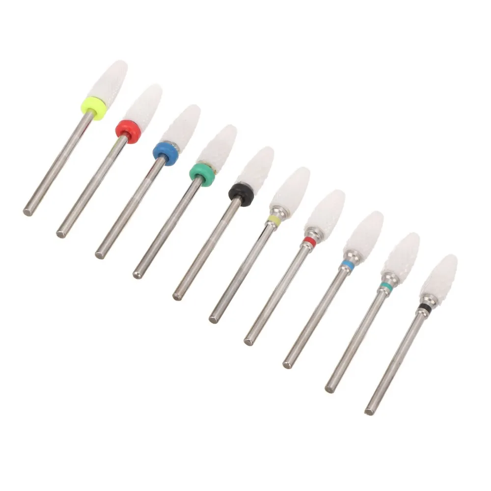10pcs Multi-purpose For Grinding, Cleaning And Polishing Nail Drill Bits Organizer 20 Holes Display Stand