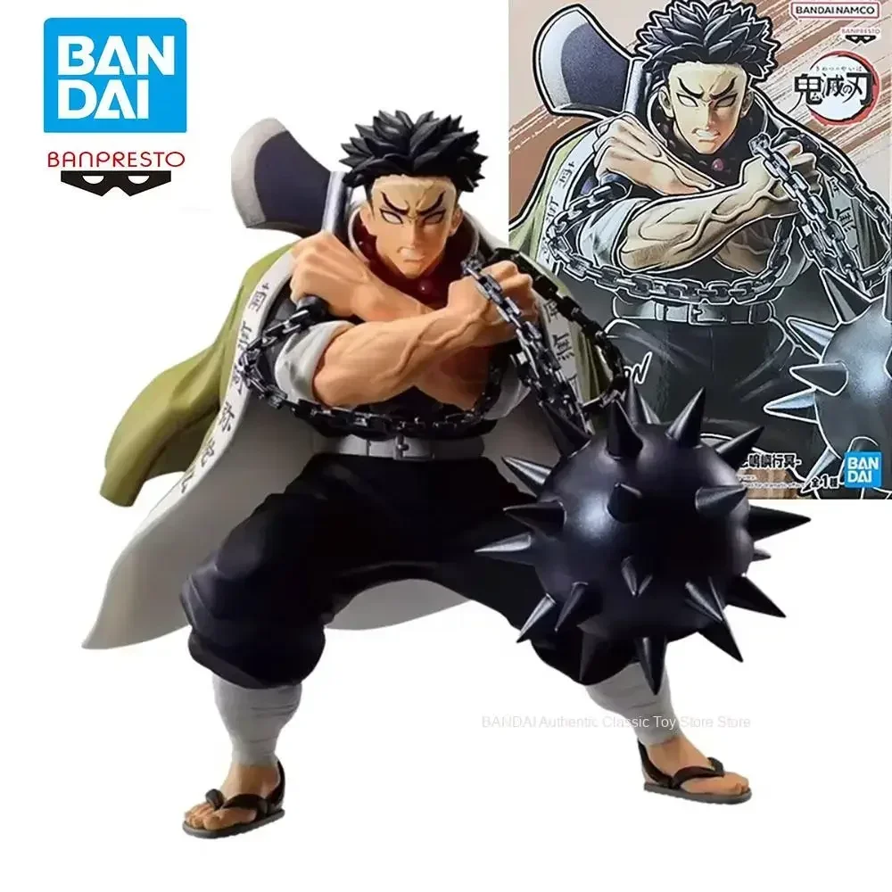 Original Bandai Banpresto Demon Slayer Rock Pillar Himejima Gyomei Pvc Anime Figure Action Figures Model Toys ﻿ ﻿