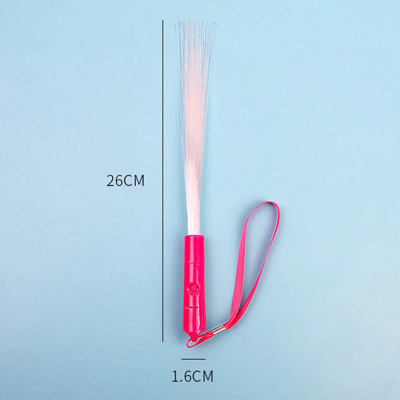 2 ชิ้น Light Sticks ที่มีสีสันไฟเบอร์ออปติก Rod แท่งเรืองแสง Cheer Tube Dark Light ของเล่นสําหรับคริสต์มาสวันเกิดงานแต่งงานอุปกรณ์