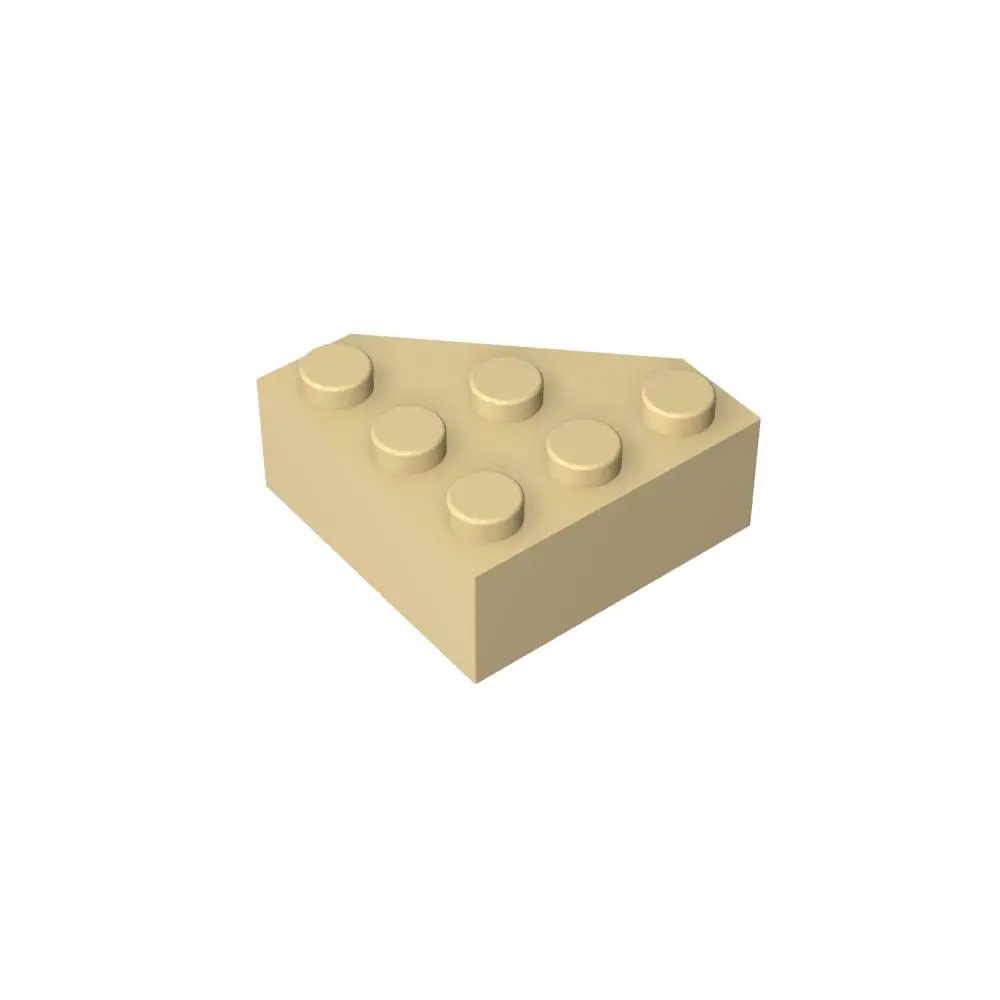 Gobricks 1 Pcs MOC Wedge 3 x 3 Cut Corner Brick Compatible With 30505 Model Building Blocks Parts Children's Educational Toys