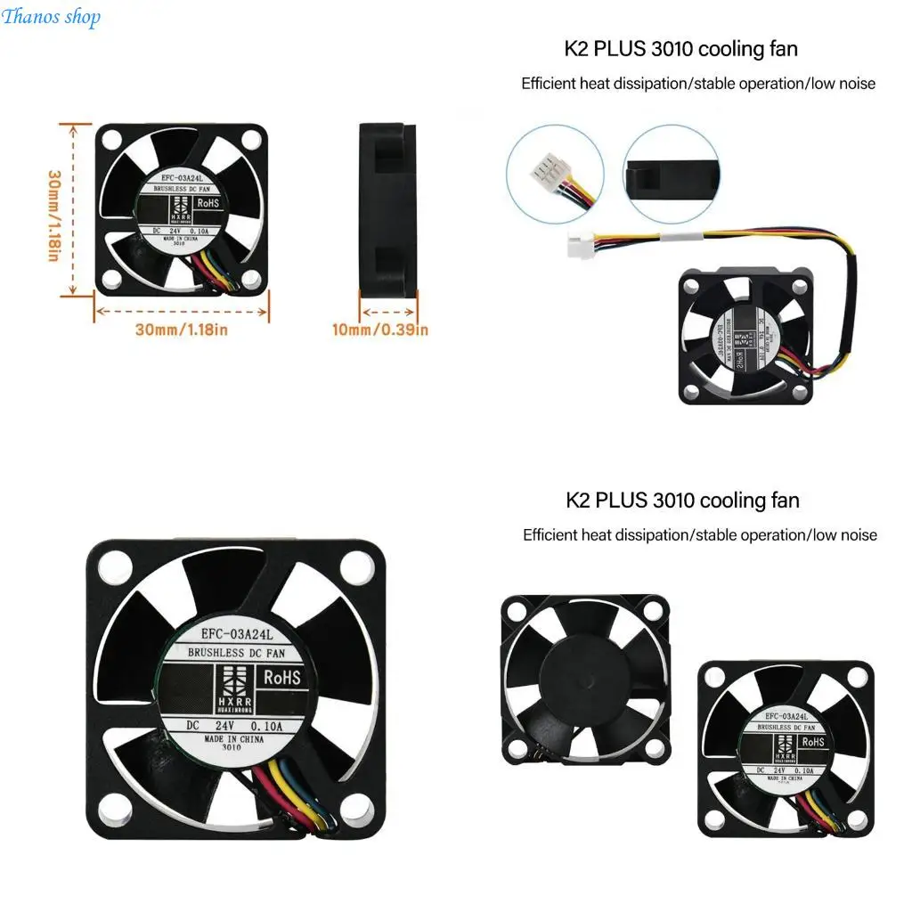 Optimized Thermals Control Cooling System Silents ABS Construction for PLUS Printer Components Industrial Equipment X37A