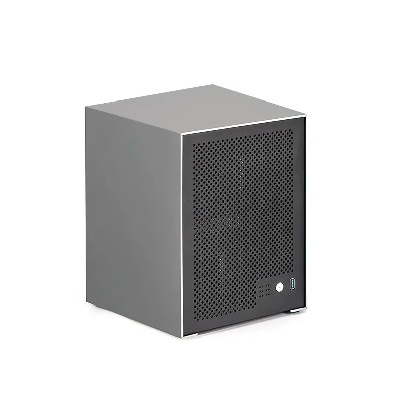 6-Disk NAS chassis aluminum shell itx main board small 1u power supply feiniu black Qunhui storage server