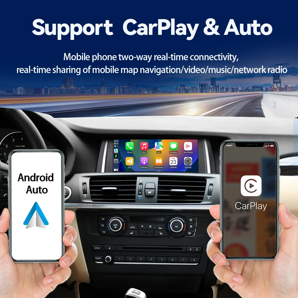 Factory price car wireless multimedia player, Apple carpet, Android car, touch screen, BMW X3, X4, F25, F26, CIC, NBT