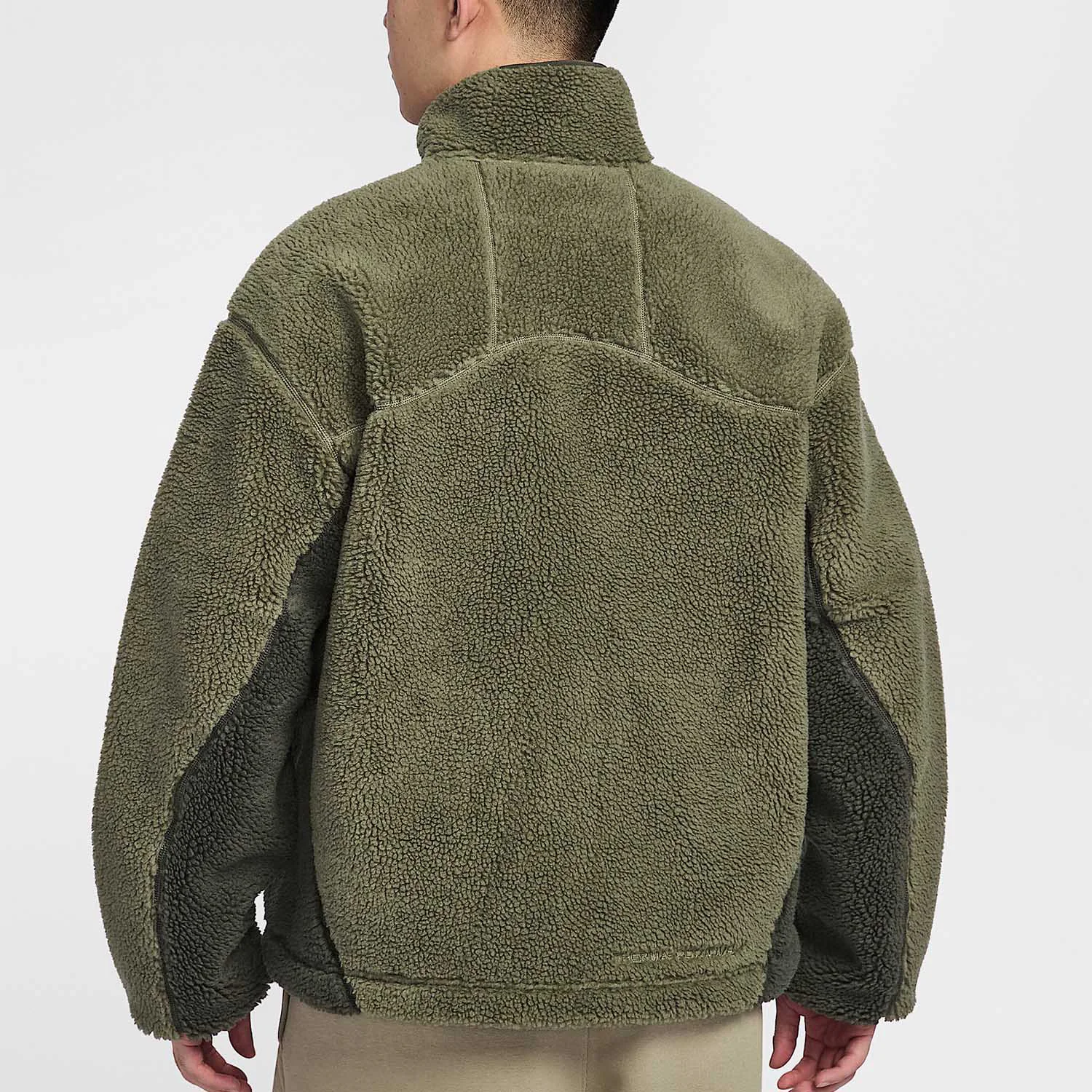 Nike Authentic New Men's Imitation Lamb Fleece Outdoor Warm Stand up Collar Jacket FV8654-222