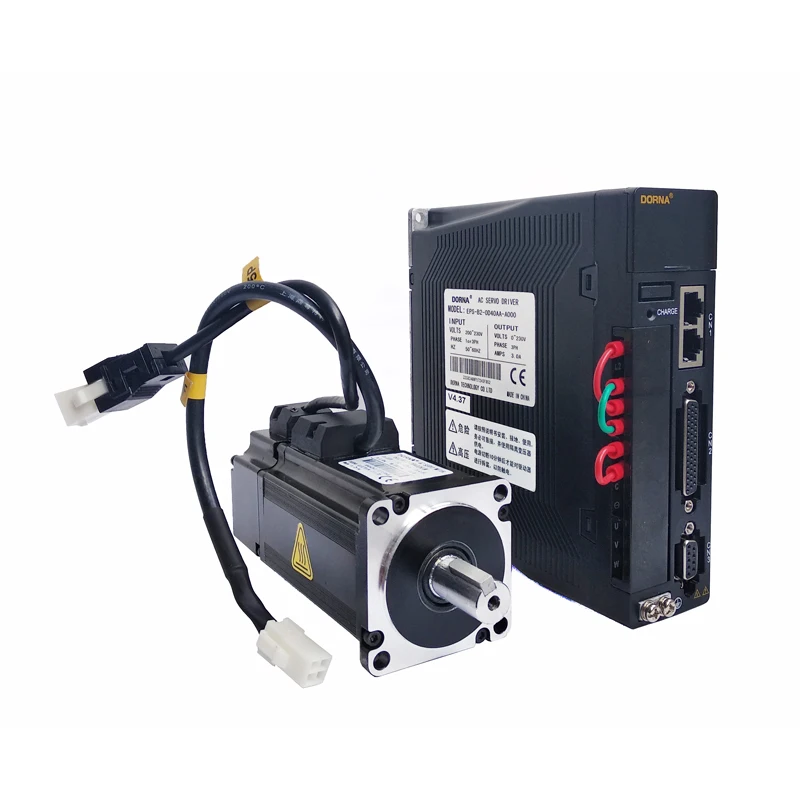 130mm frame dimension brake optional high precision resolution encoder 2kW 3000rpm 7Nm AC servo motor with controller kit