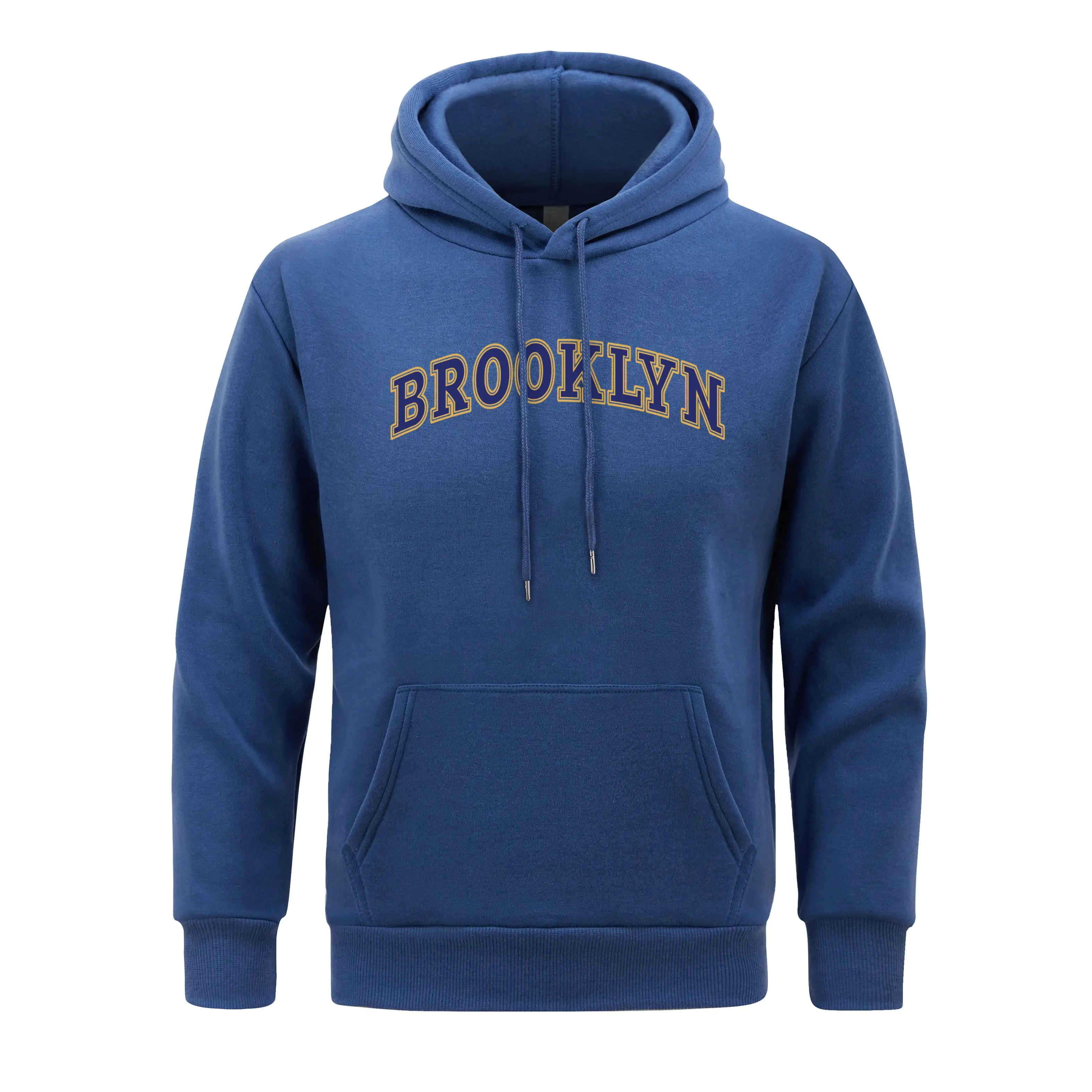 Brooklyn America City Hoodies Man Kings County Hoodie fur-liner Fleece  Men Hooded Casual Spring Autumn Clothing