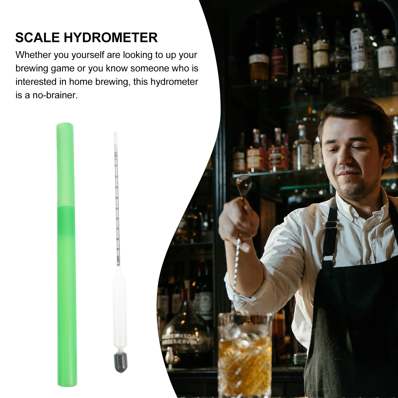 

Hydrometer for Brew Beer Scale Liquid Measure Sugar Moisture Content Alcohol Maple Syrup