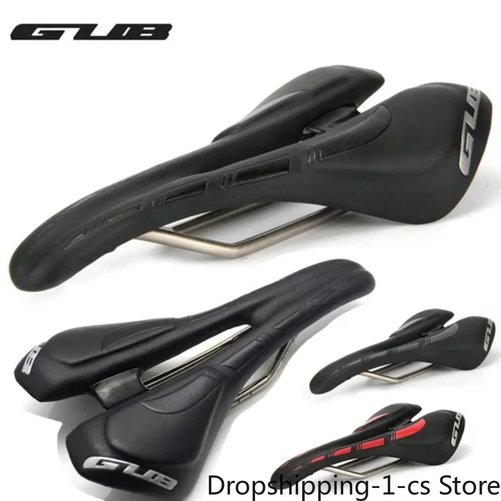 

GUB Wide MTB Mountain Bicycle Saddle Bike Seat For Bikes Cycling Leather Saddle Hollow Seat Cushion Road Bike Seat Bicicleta Men