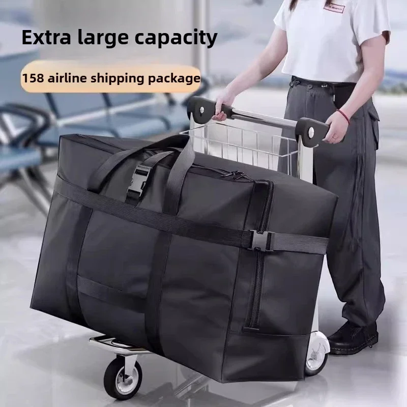 Extra Large Travel Duffle Bags Foldable Oxford Moving Tote Airline Checked Luggage Waterproof Storage Water Resistant Heavy Duty - Image 2