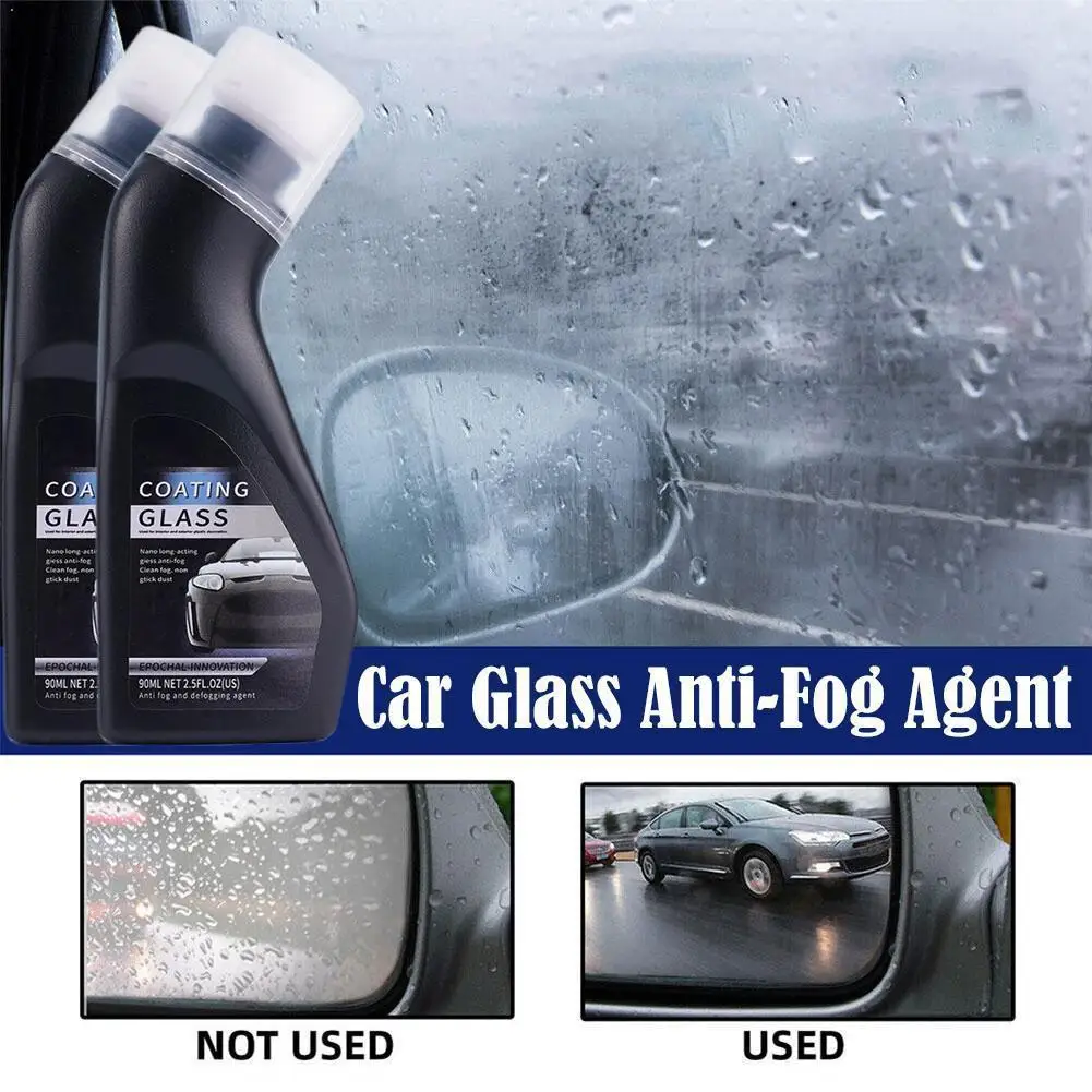  1/2PCS Car Anti-fog Spray For Windshield Waterproof Coating Agent Truck SUV Glass Antifog Coating Agent 90ml/180ml Accesorios