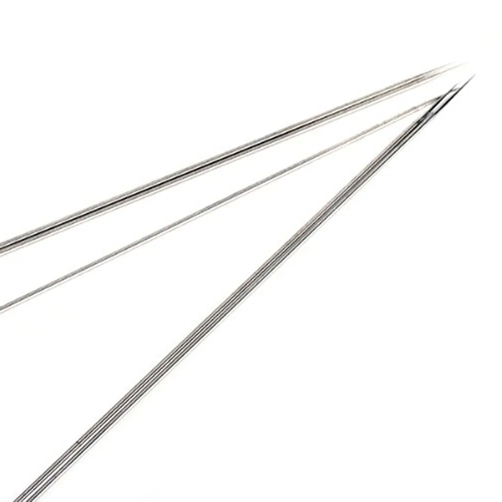 5Pcs 0.3mm Airbrush Needle Replacement Stainless Steel Machine Polished Long Linear Taper for Ultrafine Spray Patterns Artists