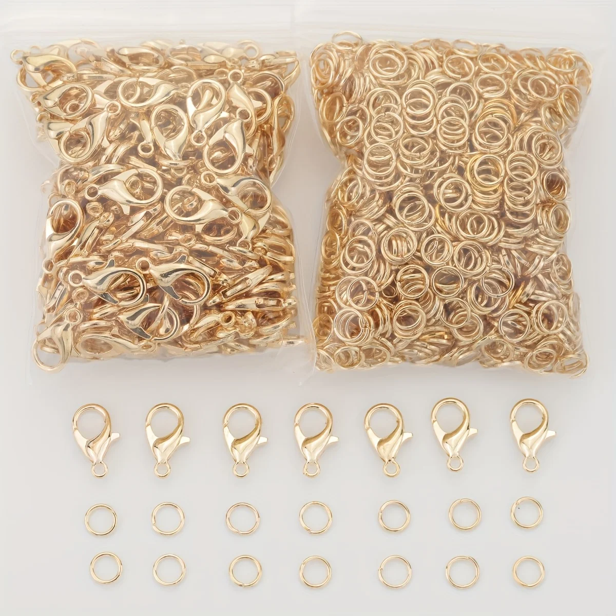50/100 قطعة 12*8/5 مللي متر KC سبائك الذهب مشبك قفل حلقة مفتوحة مجموعة اليدوية DIY بها بنفسك صنع المجوهرات مطرز المفاتيح اكسسوارات