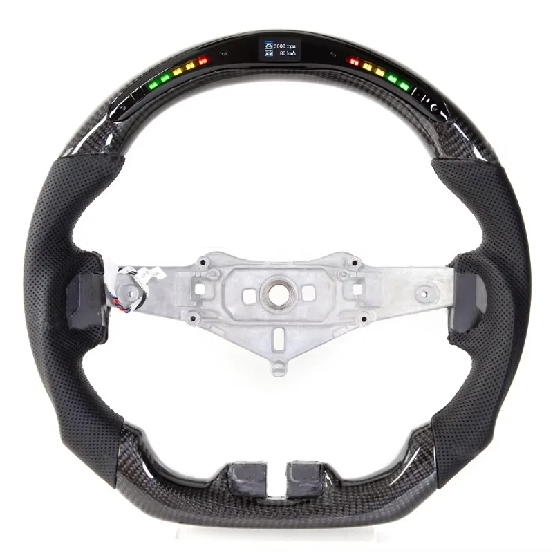 Custom LED Carbon Fiber Steering Wheel High End Off Road Car Mod Parts