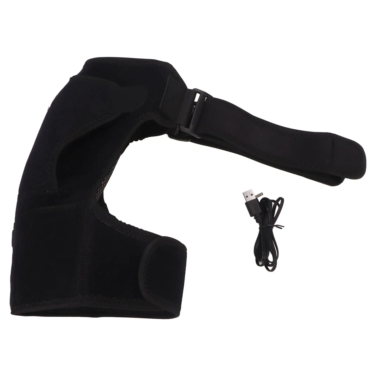 

Adjustable Heated Shoulder Brace - Far Infrared, Hot Compress for Sports Injuries