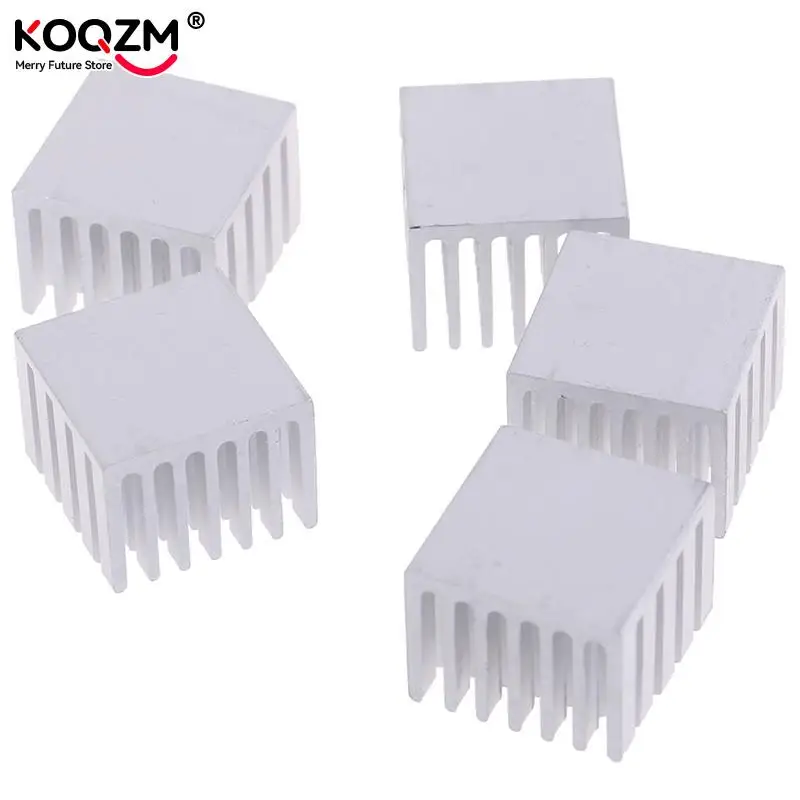 5Pcs 20x20x15/10mm Cooling Accessories DIY Heatsink CPU GPU Chip Aluminum Heatsink