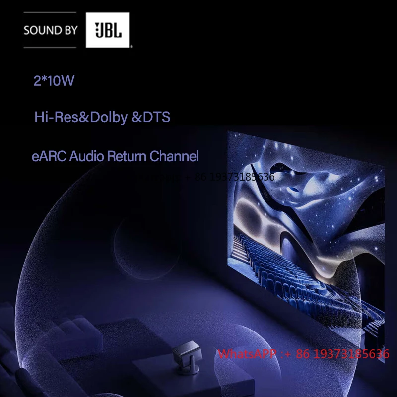 جهاز عرض Hisense Vidda C3 Pro 4K الجديد MCL39 ثلاثي الألوان - جهاز عرض مع جهاز عرض منزلي 2800CVIA Lumens IMAX WiFi7 DLP #5