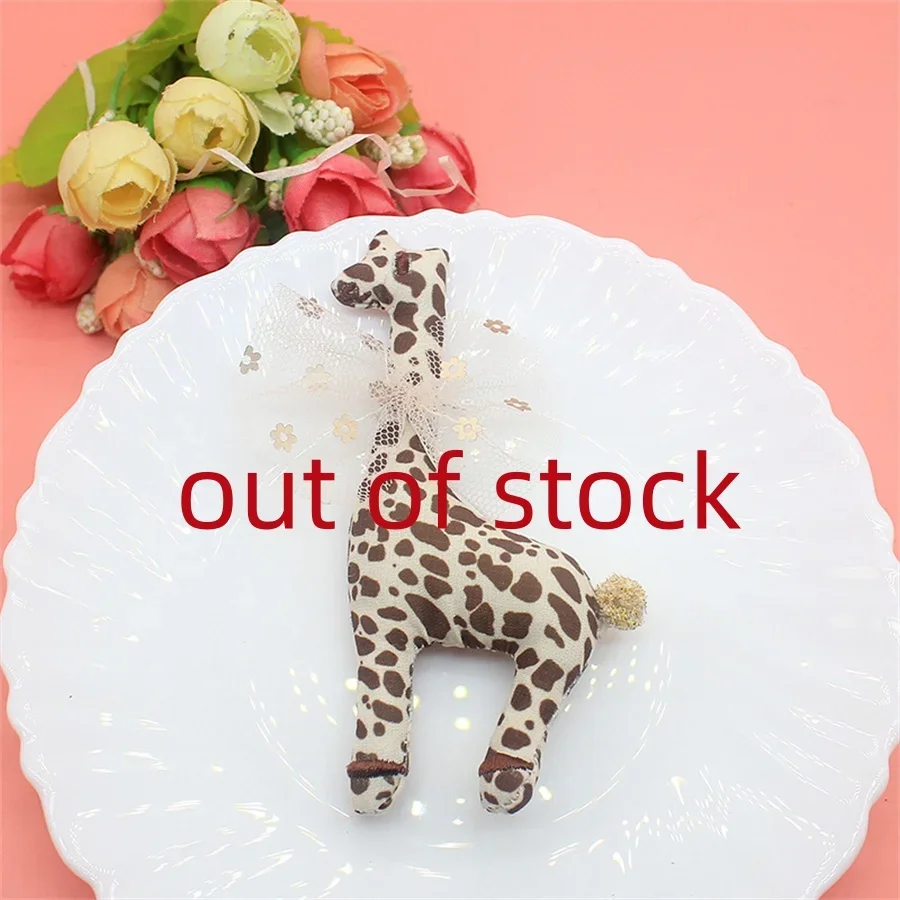 5Pcs/Lot Cute Cartoon Giraffe Lephant Appliques For DIY Handmade Children Hair Clip Accessories Hat Cloth Bag Brooch Patches New