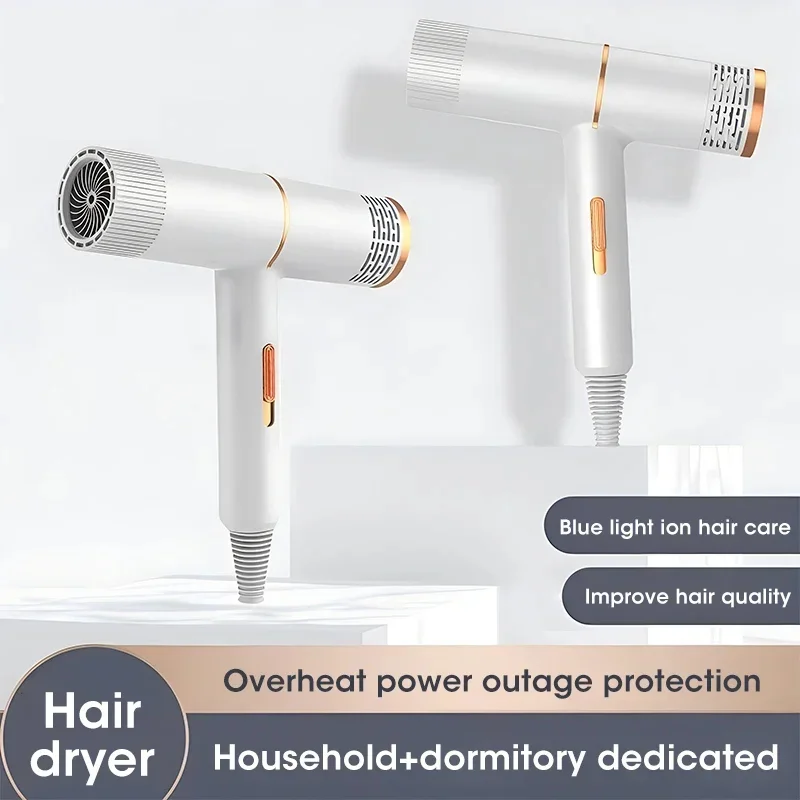 Secador de cabelo profissional, ventilador iônico negativo, alta velocidade, turbina elétrica, temperatura constante, secagem rápida, ferramenta de cabelo 2025