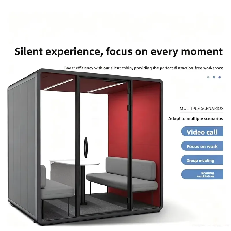 for Professional Manufacturer Removable Sound Insulation Cabin Easy to Assemble Soundproof Room for Temporary Office