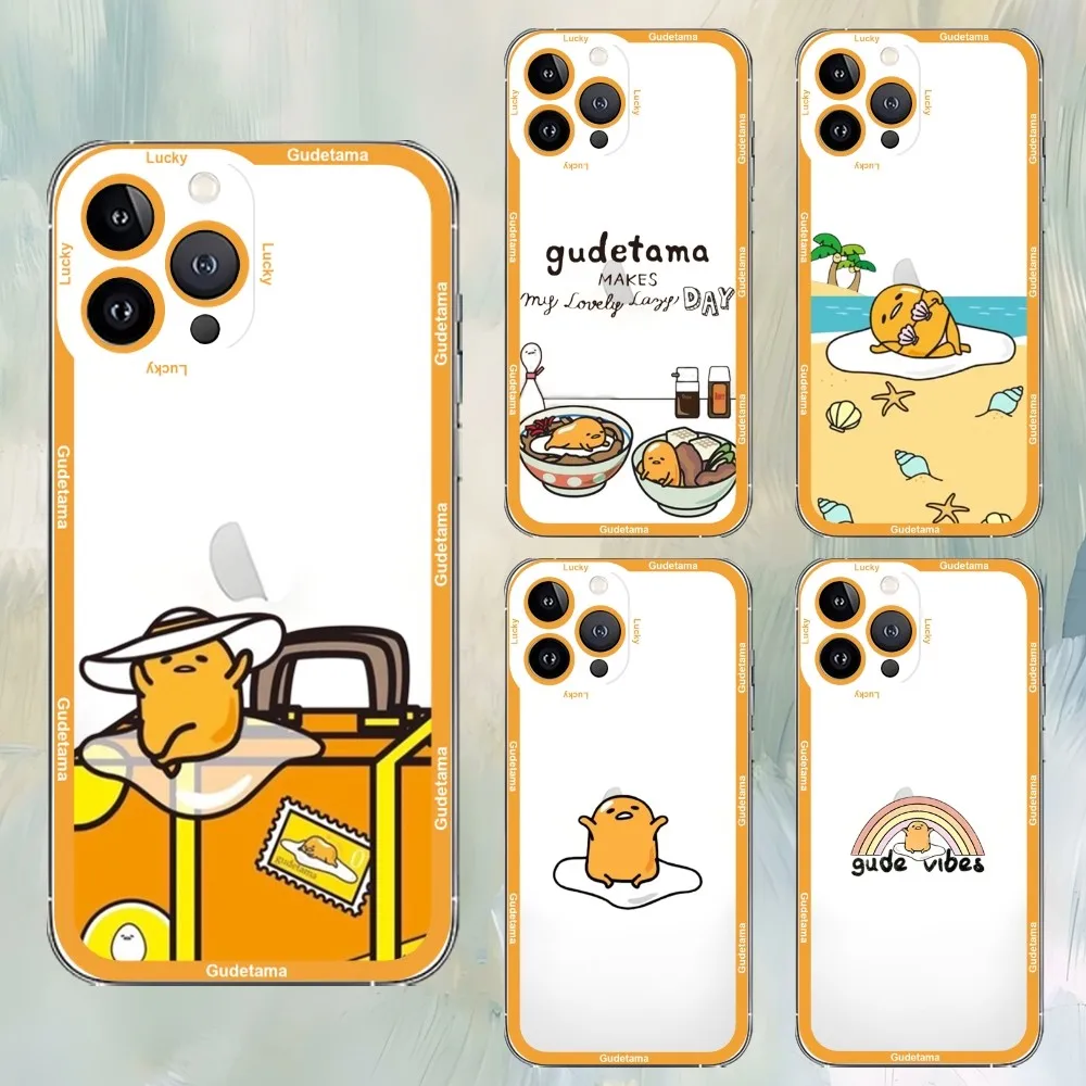 Sario-G-Gudetama Phone Case For iPhone 11,12,13,14,15,15 pro,13 promax,14 plus,15 mini