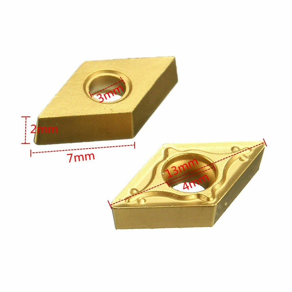 

Newest Carbide Inserts Turning Tool 10 Pcs/Box Accessories CNC DCMT070208 DCMT21.52 For SDJCR (P.) Gold Factory