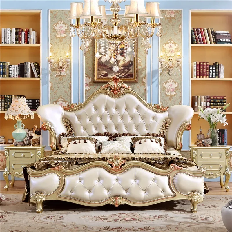 Reception Luxury Double Bed Frame Headboard Modern Queen Bed Frame Bedroom Twin Under Sleeping Study Beliche Trendy Furniture