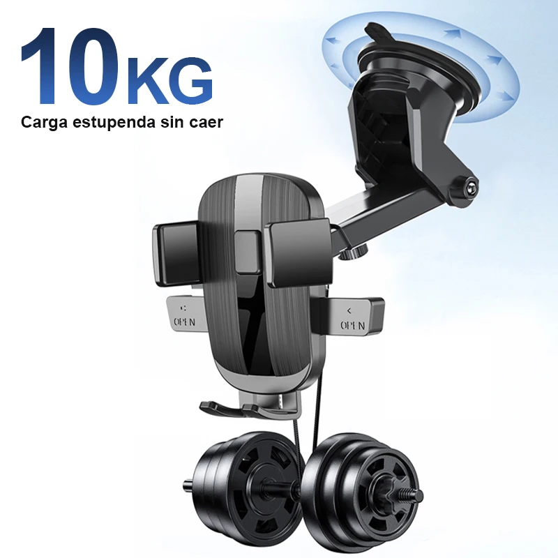 Sucker Adjustable Car Phone Holder For iPhone 16 15 14 Pro Max Cases Xiaomi Samsung S24 Google GPS Mount Phone Stand Accessories