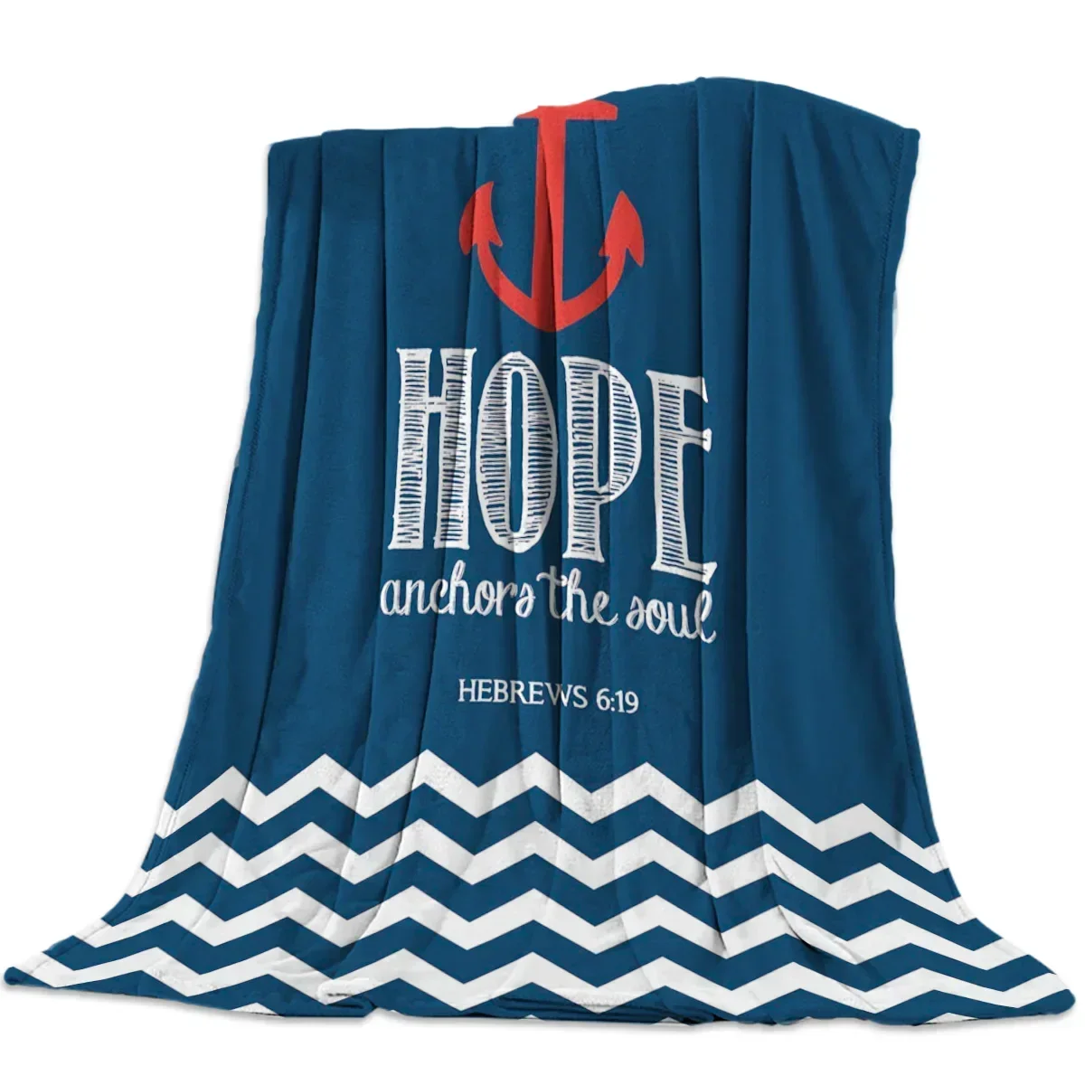 

Graphics Baby Blanket Anchor Ripple Soft Home Bedroom Bed Sofa Picnic Travel Office Cover Decor Comfortable Throw Blankets Kids