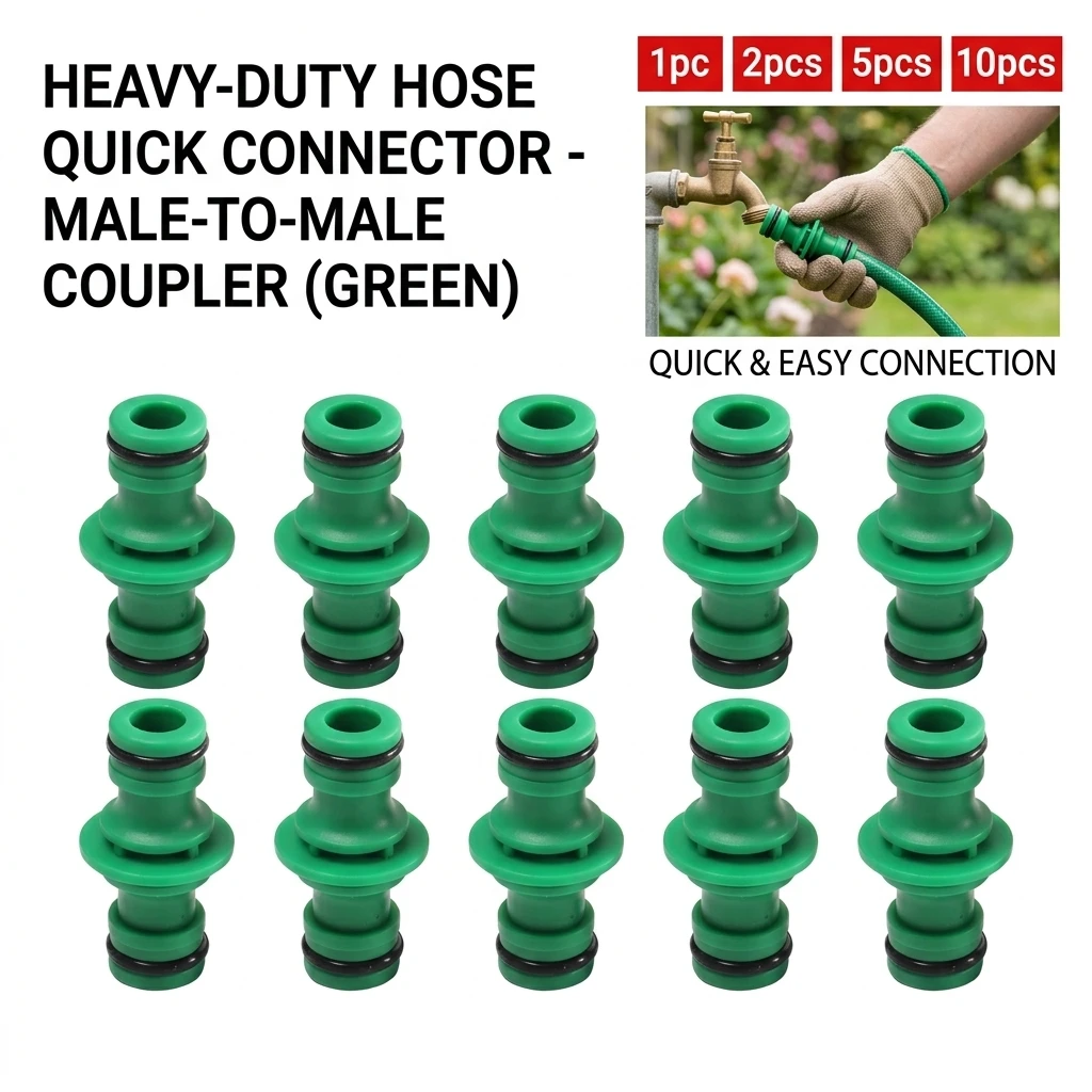 Universal Plastic Bidirectional Nipple Connector 4-Point Water Pipe Repair Quick Connect Extension Docking for Plumbing