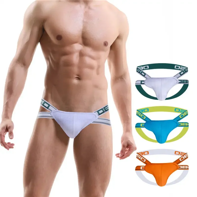 Sexy Thong Low Waist Panties Mens Breathable T-back Male Panties Hollow Bikini Gay Underwear Men Briefs Open Penis Hole Lingerie