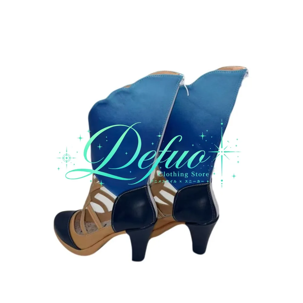 Luo Tianyi's Pearl Style Role-playing Boots, Role Shoes, Music Themed Shoes, Stage Performances, Halloween Event Shoes