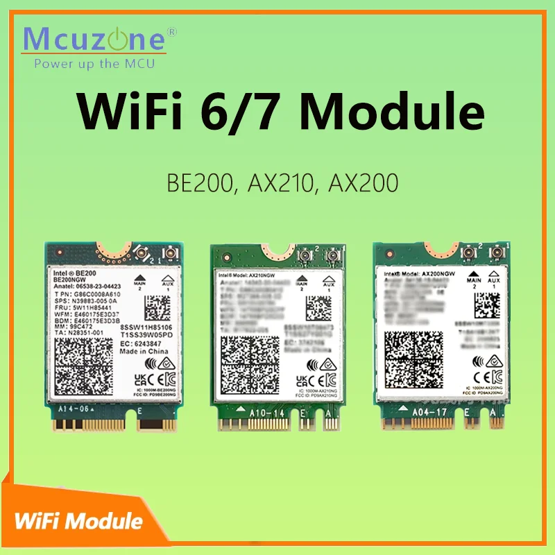 

WIFI6 E/7 Module for Raspberry Pi BE200 AX210 AX200 5.4 Bluetooth