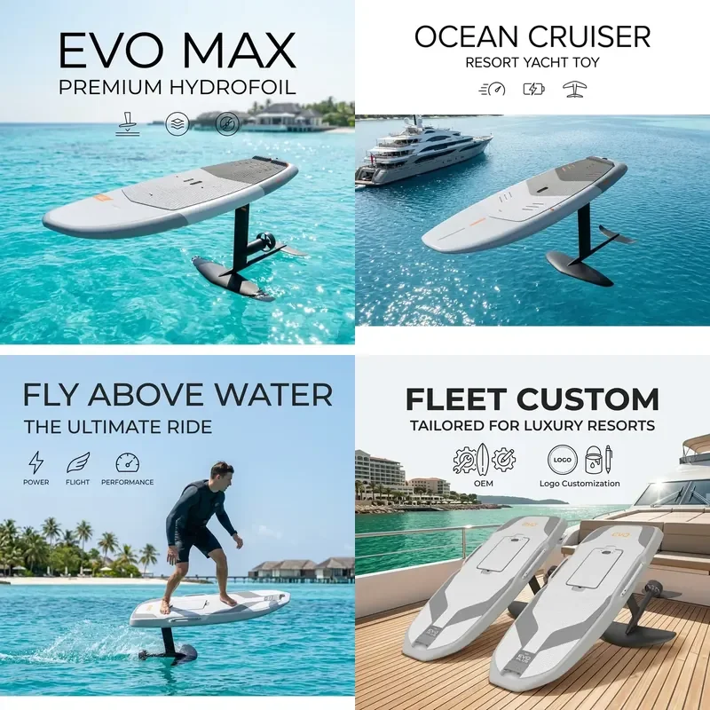 Ready to Ship Waydoo Flyer Efoil EVO Max Plus EPP Electric Efoil Surfboard GPS 130L 2300Wh Battery Original Factory Price