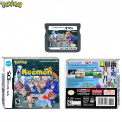 Pokemon Nds Moemon Black 2&White 2 Us Version English Video Game Console Card Easy And Challenge Mode Unlocked National Dex Gift