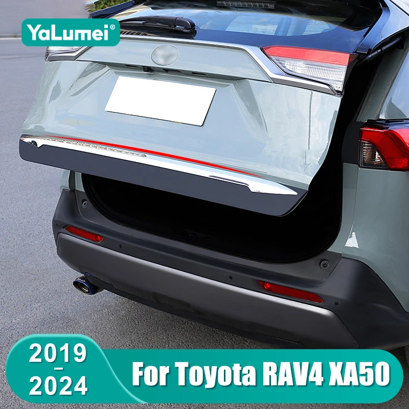 

Car Tail Gate Cover Trim For Toyota RAV4 XA50 2019 2020 2021 2022 2023 2024 RAV 4 Hybrid Rear Trunk Door Strip Accessories