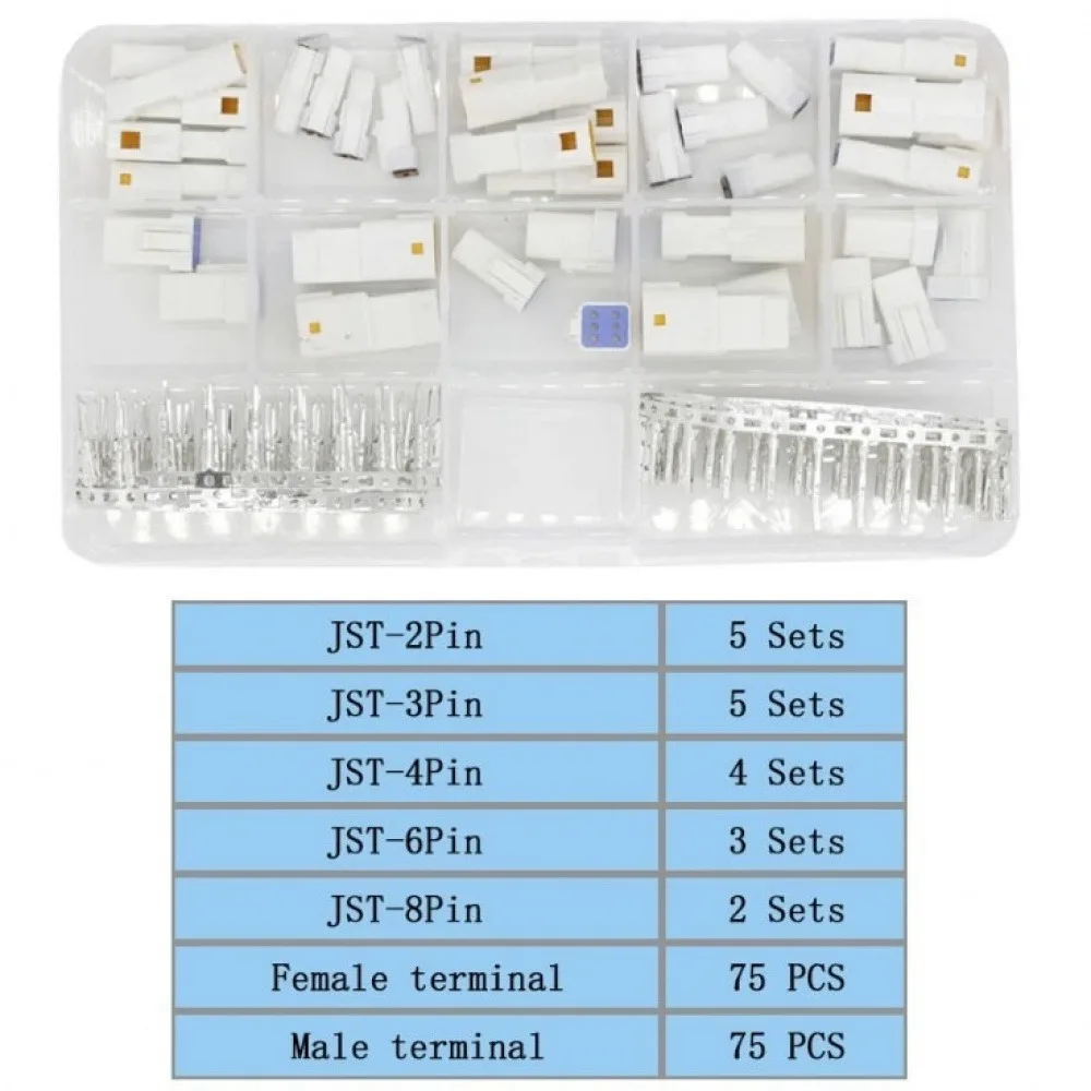 New Automotive Connectors 2/3/4/6/8 Pin Waterproof Connectors Male Female JST Terminal 02T 03R 04R 06R Connector