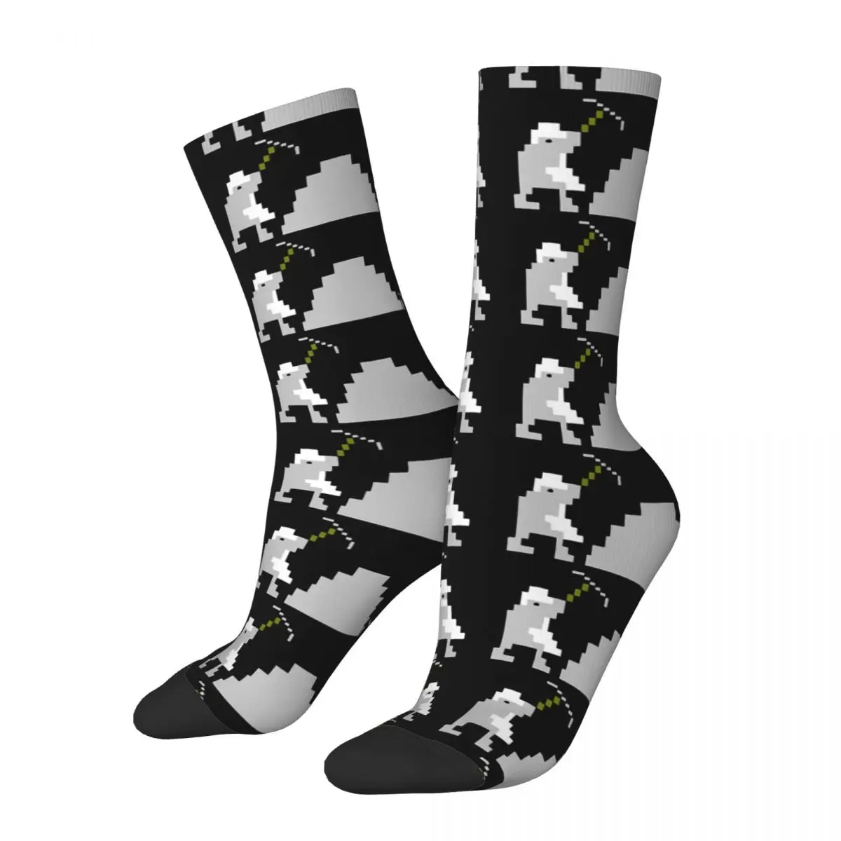 Funny Happy Men's compression Socks Stone Vintage Harajuku RimWorld Business Simulation Game Street Style Casual Crew Sock