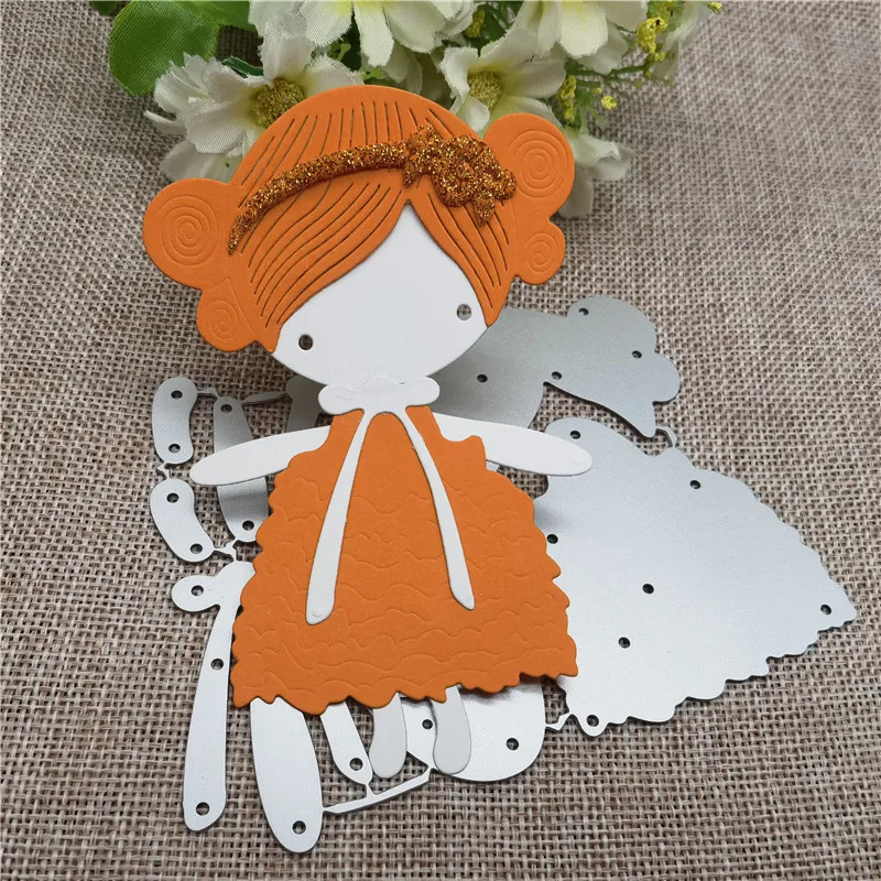 Cake Dress Youth girl Metal Cutting Dies Stencils For DIY Scrapbooking Decorative Embossing Handcraft Template