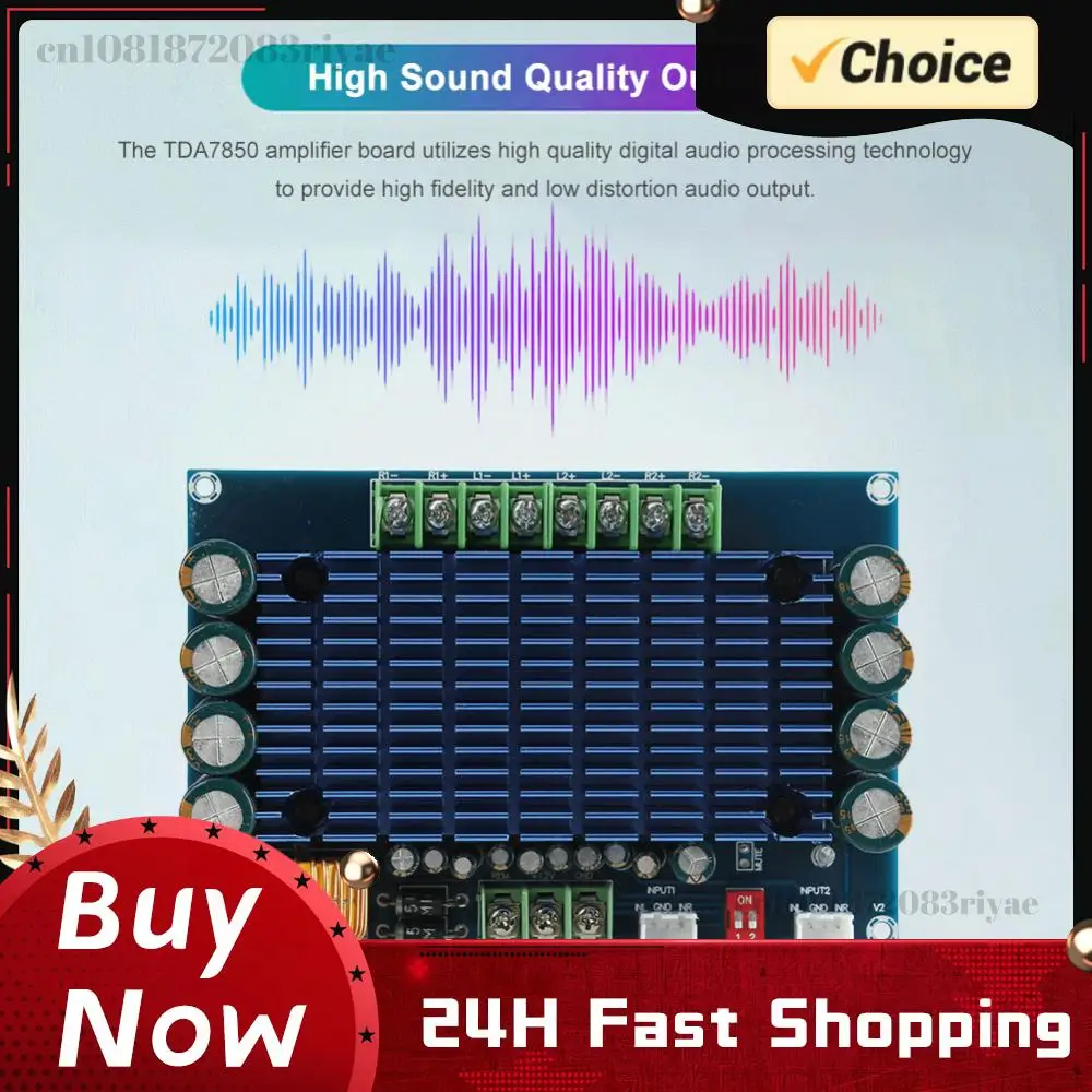 

XH-M180 TDA7850 Модуль автомобильного аудиоусилителя, плата цифрового стереоусилителя высокой мощности 2/4 канала, 12В постоянного тока, электронный компонент