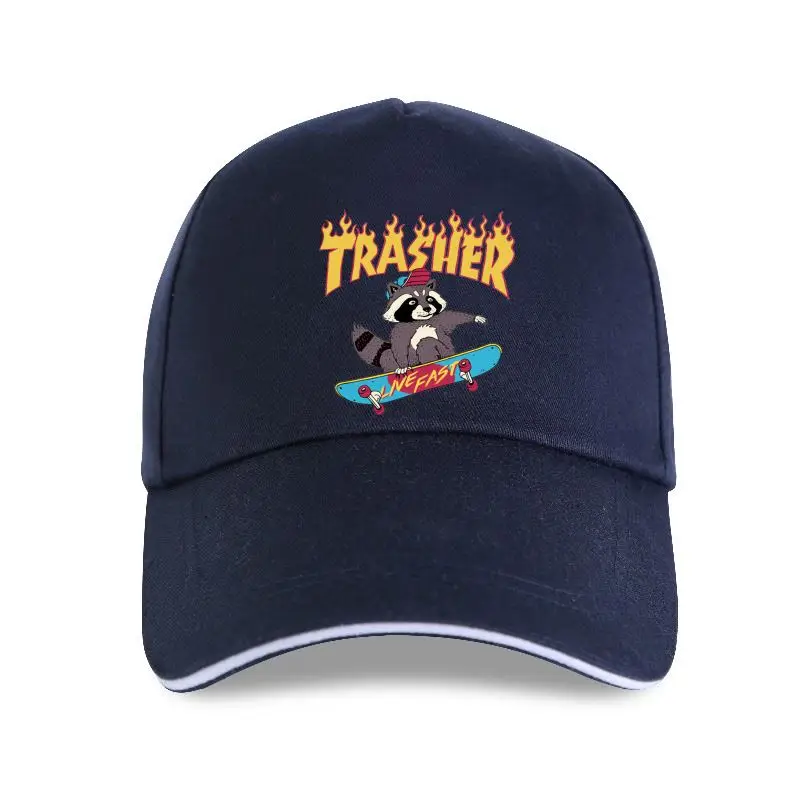 new cap hat  TEEHUB Casual Trasher Men Fashion Cartoon Lemur Printed Hipster Baseball Cap Basic