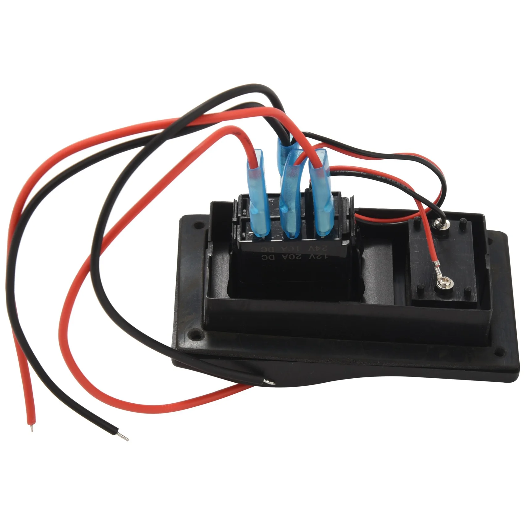 A83I-2X 12-24V LED Dual Batterie Test Panel Rocker Schalter Auto Lkw Marine Boot Voltmeter 4P ON-OFF-ON