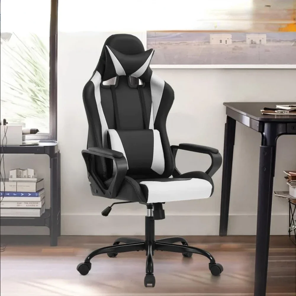 

Ergonomic Office, PC Gaming Chair Cheap Desk Chair Executive PU Leather Computer Chair Lumbar Support