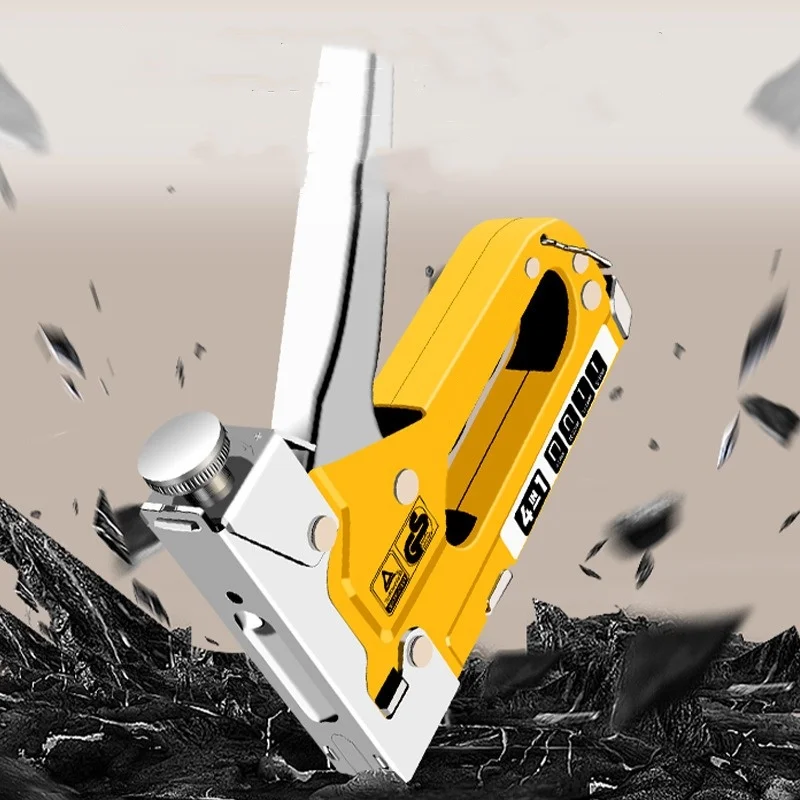 Ручной гвоздезабивной пистолет 4 в 1, легкий пистолет для домашнего использования, кодовый пистолет для гвоздей, воздушный пистолет для деревообработки, специальные прямые степлеры, столярные инструменты