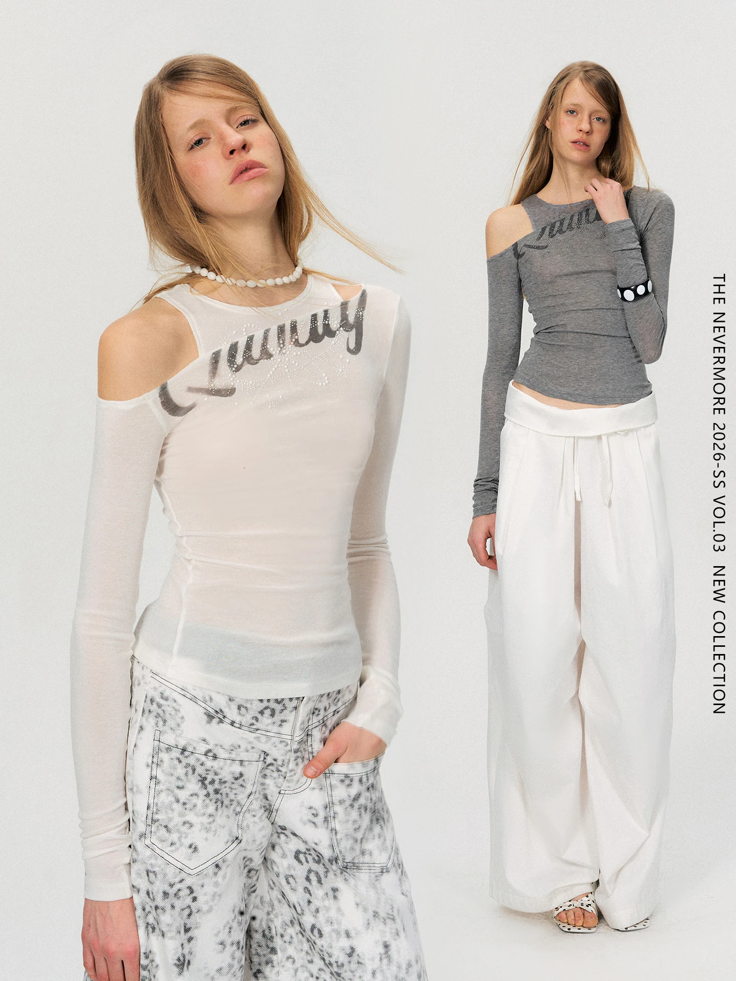 

Женская футболка NeverMore Vintage Sle с стразами, универсальная, оригинальный дизайн, весенняя коллекция, длинный рукав